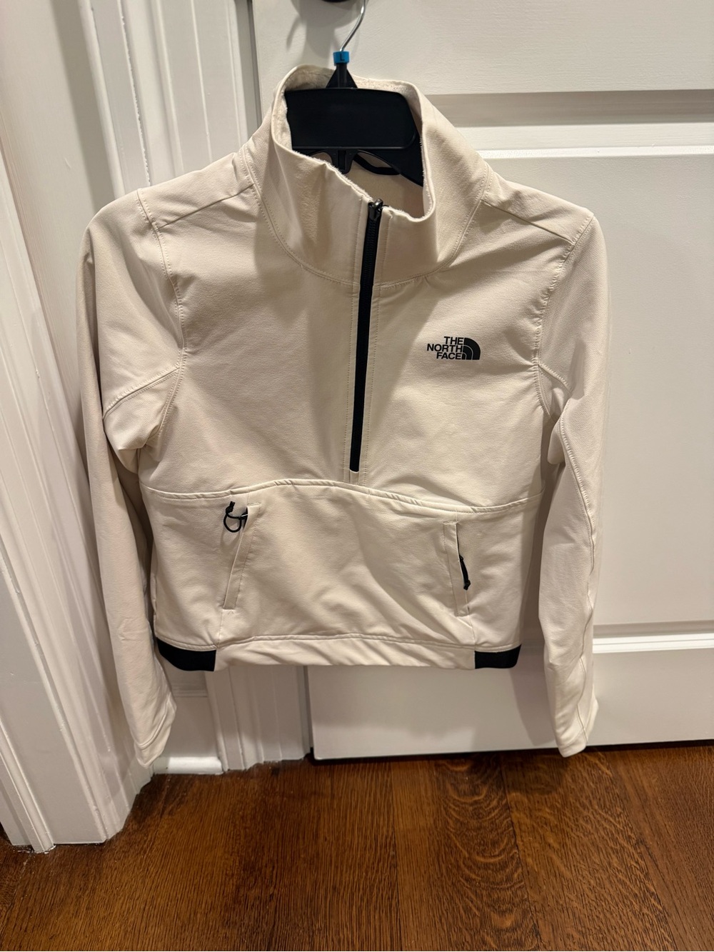 The North Face Cream/Black Half-Zip Pullover